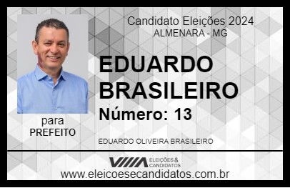 Candidato EDUARDO BRASILEIRO 2024 - ALMENARA - Eleições