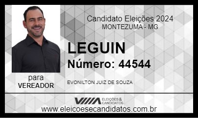 Candidato LEGUIN 2024 - MONTEZUMA - Eleições