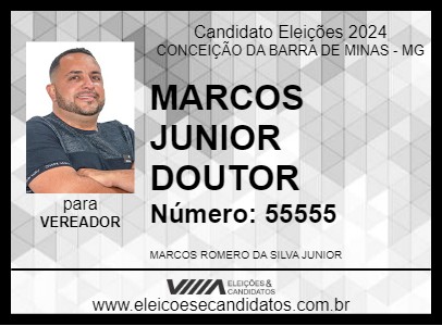 Candidato MARCOS JUNIOR DOUTOR 2024 - CONCEIÇÃO DA BARRA DE MINAS - Eleições