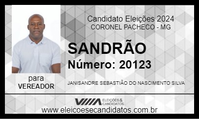 Candidato SANDRÃO 2024 - CORONEL PACHECO - Eleições