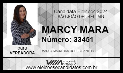 Candidato MARCY MARA 2024 - SÃO JOÃO DEL REI - Eleições