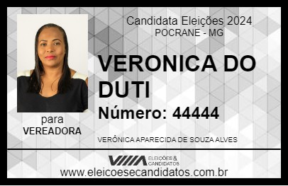 Candidato VERONICA DO DUTI 2024 - POCRANE - Eleições