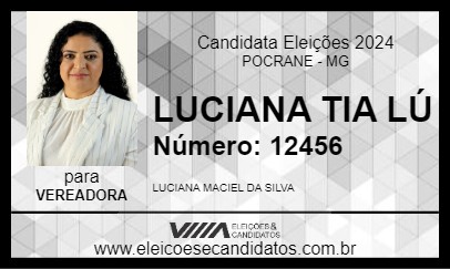 Candidato LUCIANA TIA LÚ 2024 - POCRANE - Eleições