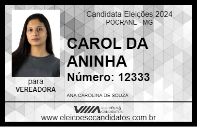 Candidato CAROL DA ANINHA 2024 - POCRANE - Eleições