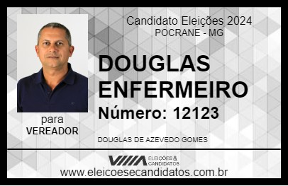 Candidato DOUGLAS ENFERMEIRO 2024 - POCRANE - Eleições