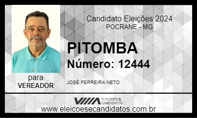 Candidato PITOMBA 2024 - POCRANE - Eleições