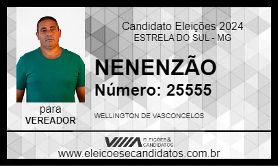 Candidato NENENZÃO 2024 - ESTRELA DO SUL - Eleições