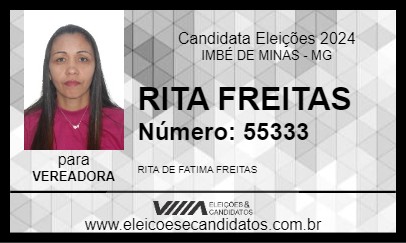 Candidato RITA FREITAS 2024 - IMBÉ DE MINAS - Eleições