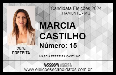 Candidato MARCIA CASTILHO 2024 - ITAMONTE - Eleições