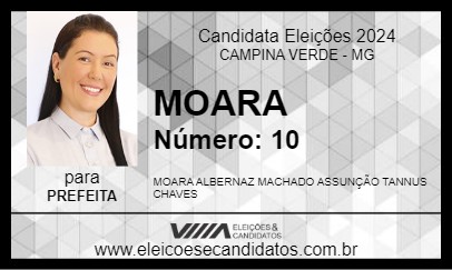 Candidato MOARA 2024 - CAMPINA VERDE - Eleições