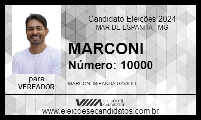 Candidato MARCONI 2024 - MAR DE ESPANHA - Eleições