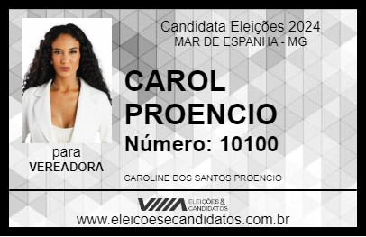 Candidato CAROL PROENCIO 2024 - MAR DE ESPANHA - Eleições