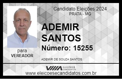 Candidato ADEMIR SANTOS 2024 - PRATA - Eleições