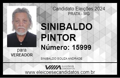 Candidato SINIBALDO PINTOR 2024 - PRATA - Eleições