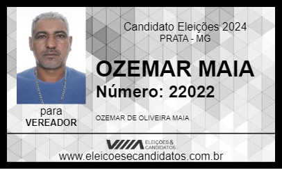 Candidato OZEMAR MAIA 2024 - PRATA - Eleições