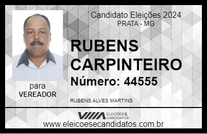 Candidato RUBENS CARPINTEIRO 2024 - PRATA - Eleições