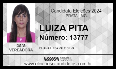 Candidato LUIZA PITA 2024 - PRATA - Eleições