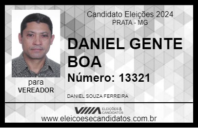 Candidato DANIEL GENTE BOA 2024 - PRATA - Eleições