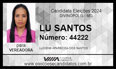 Candidato LU SANTOS 2024 - DIVINÓPOLIS - Eleições