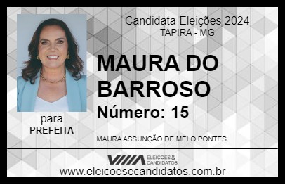 Candidato MAURA DO BARROSO 2024 - TAPIRA - Eleições