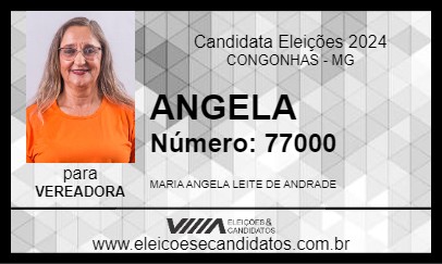 Candidato ANGELA 2024 - CONGONHAS - Eleições