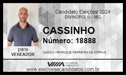 Candidato CASSINHO 2024 - DIVINÓPOLIS - Eleições