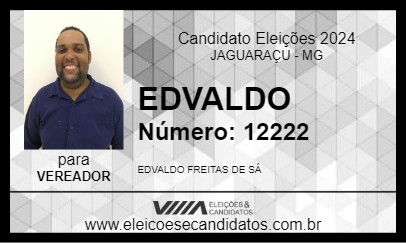 Candidato EDVALDO 2024 - JAGUARAÇU - Eleições