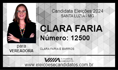 Candidato CLARA FARIA 2024 - SANTA LUZIA - Eleições