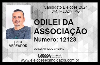 Candidato ODILEI DA ASSOCIAÇÃO 2024 - SANTA LUZIA - Eleições