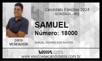 Candidato SAMUEL 2024 - GONZAGA - Eleições