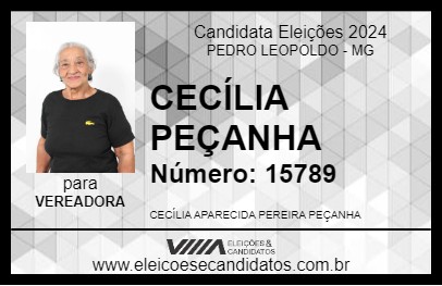 Candidato CECÍLIA PEÇANHA 2024 - PEDRO LEOPOLDO - Eleições