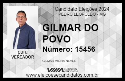 Candidato GILMAR DO POVO 2024 - PEDRO LEOPOLDO - Eleições