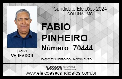 Candidato FABIO  PINHEIRO 2024 - COLUNA - Eleições