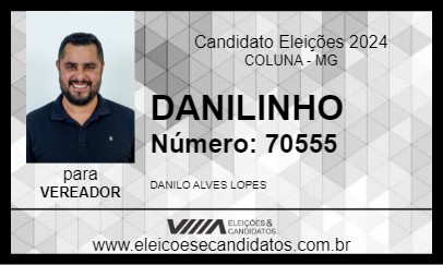 Candidato DANILINHO 2024 - COLUNA - Eleições