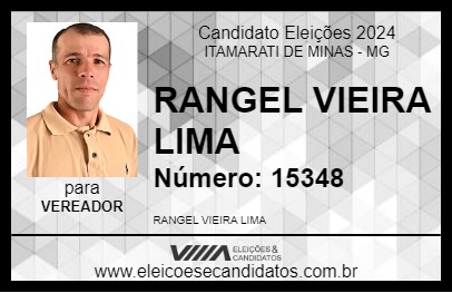 Candidato RANGEL VIEIRA LIMA 2024 - ITAMARATI DE MINAS - Eleições