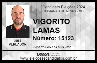 Candidato VIGORITO LAMAS 2024 - ITAMARATI DE MINAS - Eleições