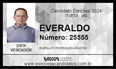 Candidato EVERALDO 2024 - ITUETA - Eleições