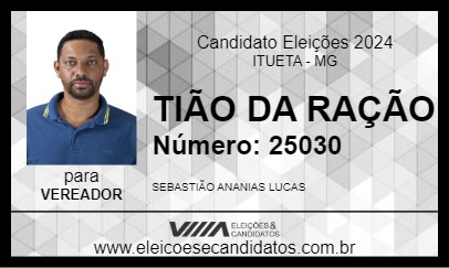 Candidato TIÃO DA RAÇÃO 2024 - ITUETA - Eleições