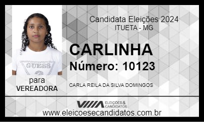 Candidato CARLINHA 2024 - ITUETA - Eleições