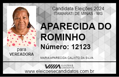 Candidato APARECIDA DO ROMINHO 2024 - ITAMARATI DE MINAS - Eleições