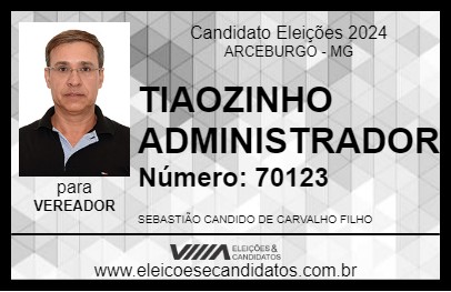 Candidato TIAOZINHO ADMINISTRADOR 2024 - ARCEBURGO - Eleições