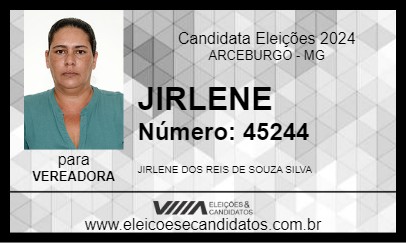 Candidato JIRLENE 2024 - ARCEBURGO - Eleições