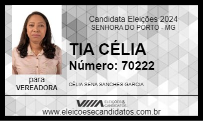 Candidato TIA CÉLIA 2024 - SENHORA DO PORTO - Eleições