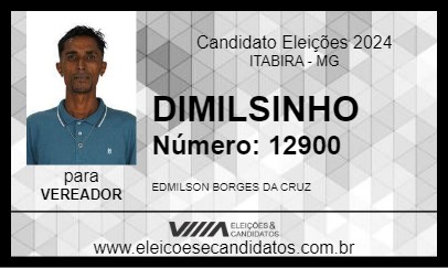 Candidato DIMILSINHO 2024 - ITABIRA - Eleições