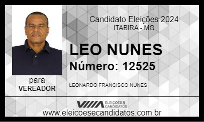 Candidato LEO NUNES 2024 - ITABIRA - Eleições