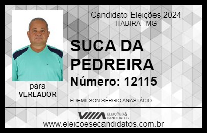 Candidato SUCA DA PEDREIRA 2024 - ITABIRA - Eleições