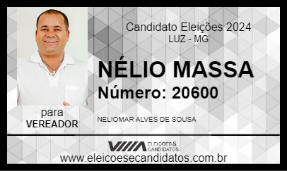 Candidato NÉLIO MASSA 2024 - LUZ - Eleições