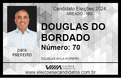 Candidato DOUGLAS DO BORDADO 2024 - AREADO - Eleições