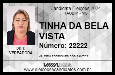 Candidato TINHA DA BELA VISTA 2024 - ITAOBIM - Eleições