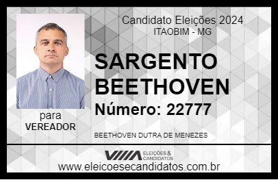 Candidato SARGENTO BEETHOVEN 2024 - ITAOBIM - Eleições